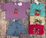 G 21 Girls Drop Shoulder Butterfly Top Bottom Set (1-5) Y [20 PCS]
