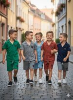B 13 Boys Polo Shirt Set (PRADA) 2-8Y [20 pcs]